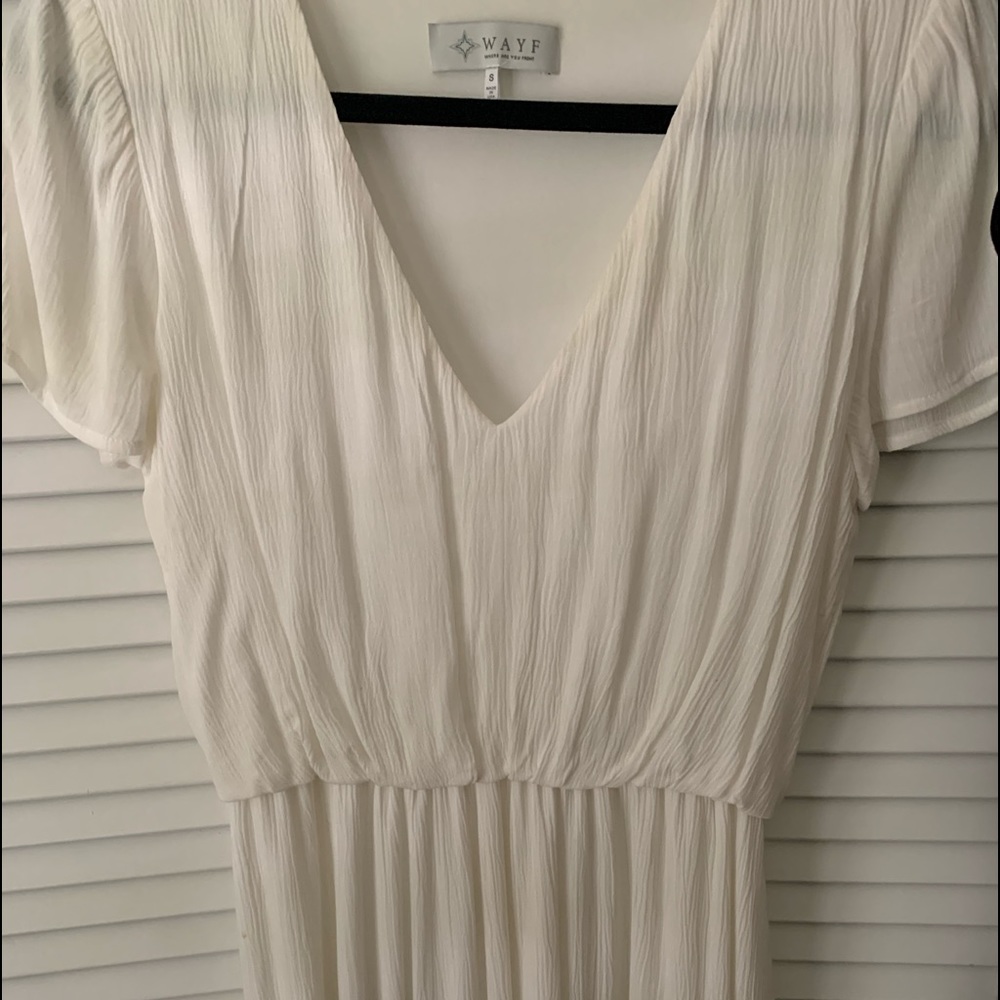 Cream short sleeve Dress
